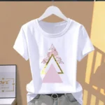 Women Print Floral Sports Fashion Casual Explosive Short Sleeve T-shirt Graphic Tshirts Women Clothes Oversized T Shirt