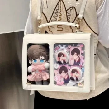 JK Girl Japanese Large-Capacity Transparent Shoulder Crossbody Bag DIY Decoration Ita Bag High School Teenage Backpack ItaBag