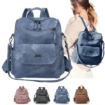 2025 New Backpack Purse for Womens, Waterproof PU Leather Backpacks Handbags, Ladies Casual Shoulder Bags